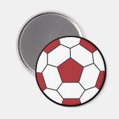 Voetbal Red Magnet (Voorkant / Achterkant)