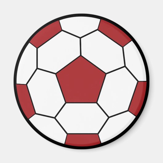 Voetbal Red Magnet (Voorkant)