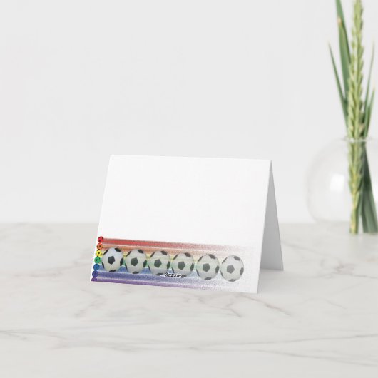 Voetbal Regenboog Kaart (Achterkant)