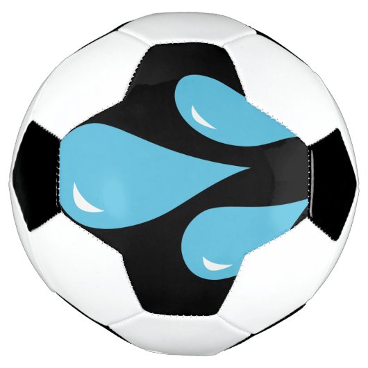 Voetbal Regendruppels (Gedraaid)