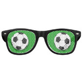 Voetbal retro Shades /Fun Party Sunbril Zonnebril (Voorkant)