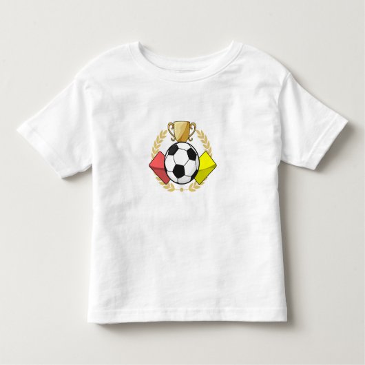 Voetbal rode & gele kaart Trofee Kinder Shirts (Voorkant)