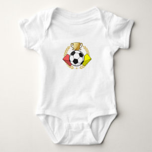 Voetbal rode & gele kaart Trofee Romper
