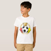 Voetbal rode & gele kaart Trofee T-shirt (Voorkant volledig)