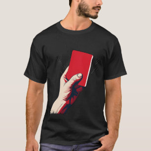 Voetbal Rode Kaart meisje T-shirt