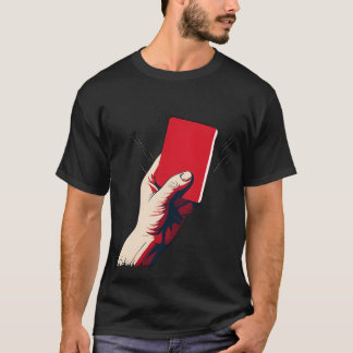 Voetbal Rode Kaart meisje T-shirt