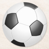 Voetbal rond document Onderzetter (Voorkant)