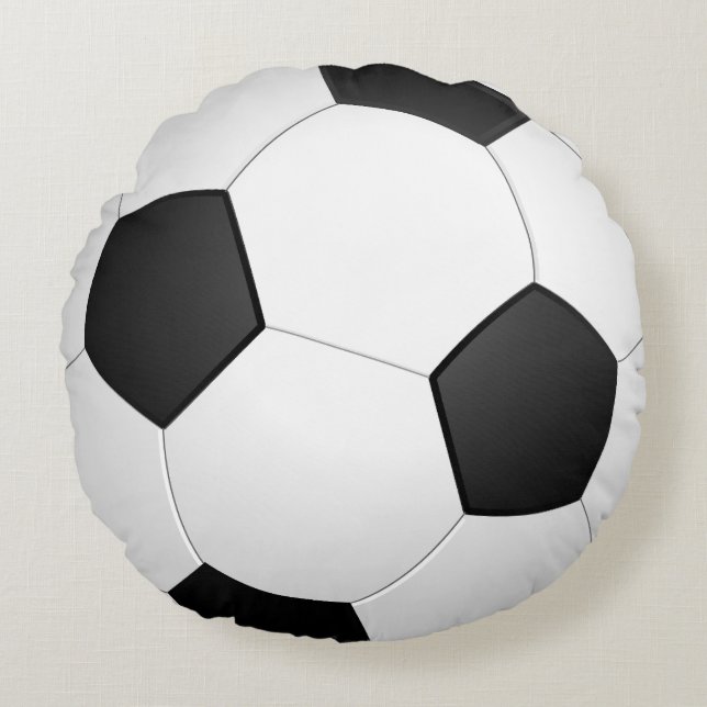 VOETBAL ROND grappig KUSSEN (Voorkant)