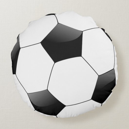 Voetbal Rond Kussen (Achterkant)
