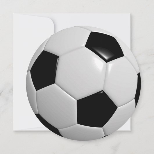 Voetbal ronde bar mitswa uitnodiging (Achterkant)