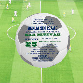 Voetbal ronde bar mitswa uitnodiging