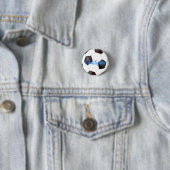 voetbal -  ronde button 3,2 cm (In situ)