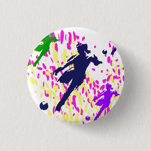 VOETBAL     RONDE BUTTON 3,2 CM (Voorkant)