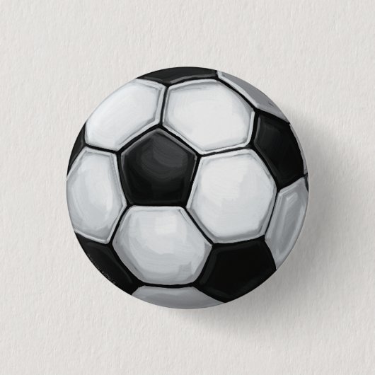 Voetbal Ronde Button 3,2 Cm (Voorkant)