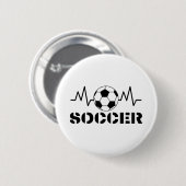 Voetbal Ronde Button 5,7 Cm (Voorkant /achterkant)