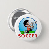 Voetbal Ronde Button 5,7 Cm (Voorkant /achterkant)