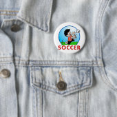 Voetbal Ronde Button 5,7 Cm (In situ)