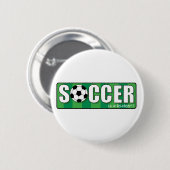 Voetbal Ronde Button 5,7 Cm (Voorkant /achterkant)