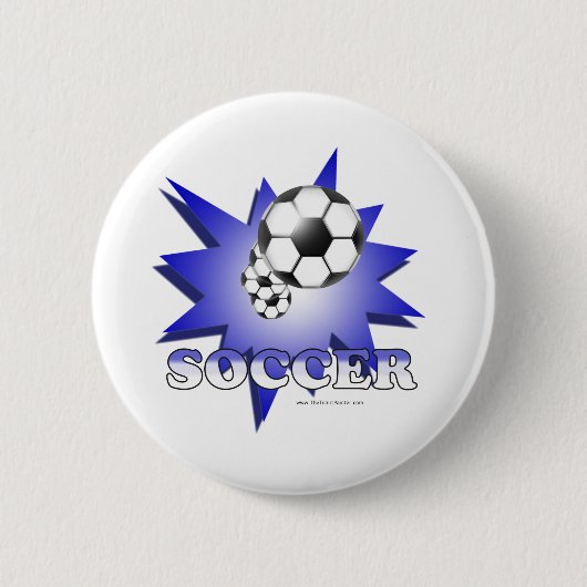 Voetbal! Ronde Button 5,7 Cm (Voorkant)