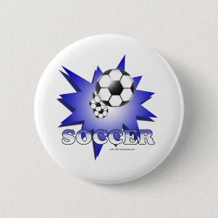 Voetbal! Ronde Button 5,7 Cm
