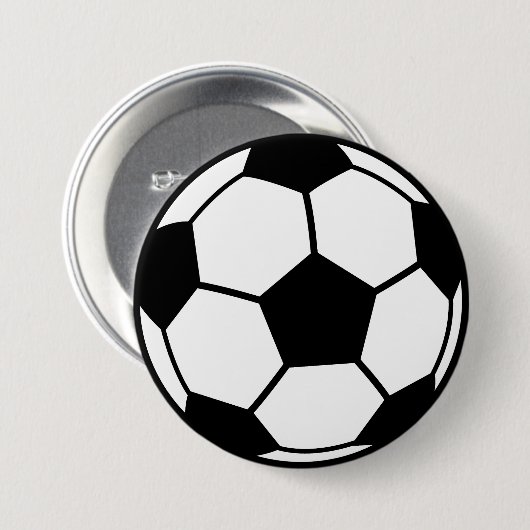 Voetbal Ronde Button 7,6 Cm (Voorkant /achterkant)