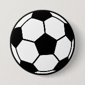 Voetbal Ronde Button 7,6 Cm (Voorkant)