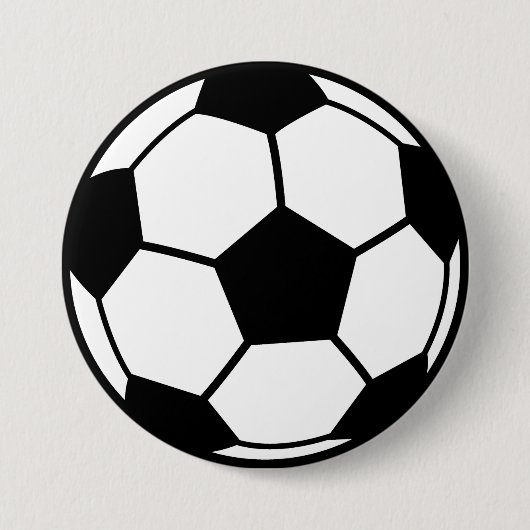 Voetbal Ronde Button 7,6 Cm (Voorkant)