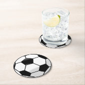 Voetbal Ronde Kartonnen Onderzetter (Insitu)