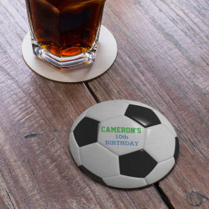 Voetbal Ronde Kartonnen Onderzetter