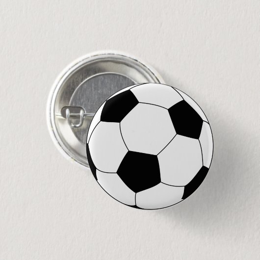 Voetbal ronde pin-knop ronde button 3,2 cm (Voorkant /achterkant)