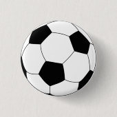 Voetbal ronde pin-knop ronde button 3,2 cm (Voorkant)