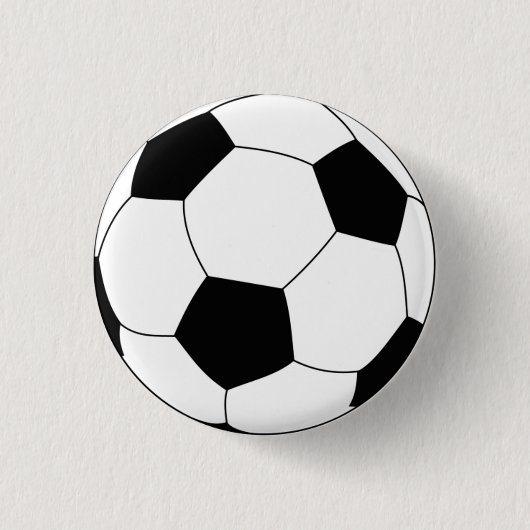 Voetbal ronde pin-knop ronde button 3,2 cm (Voorkant)