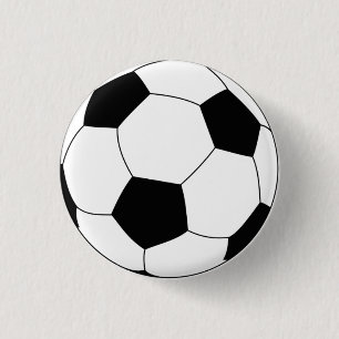 Voetbal ronde pin-knop ronde button 3,2 cm