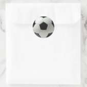 Voetbal Ronde Sticker (Tas)