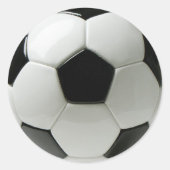 Voetbal Ronde Sticker (Voorkant)