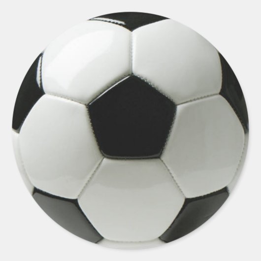 Voetbal Ronde Sticker (Voorkant)