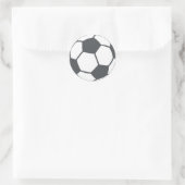 Voetbal Ronde Sticker (Tas)