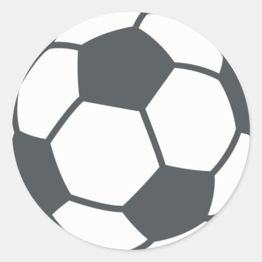 Voetbal Ronde Sticker (Voorkant)