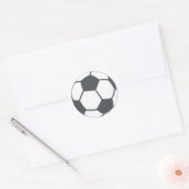 Voetbal Ronde Sticker (Envelop)