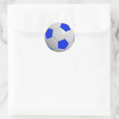 Voetbal Ronde Sticker (Tas)