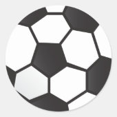Voetbal Ronde Sticker (Voorkant)