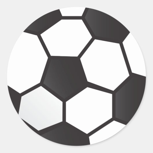 Voetbal Ronde Sticker (Voorkant)