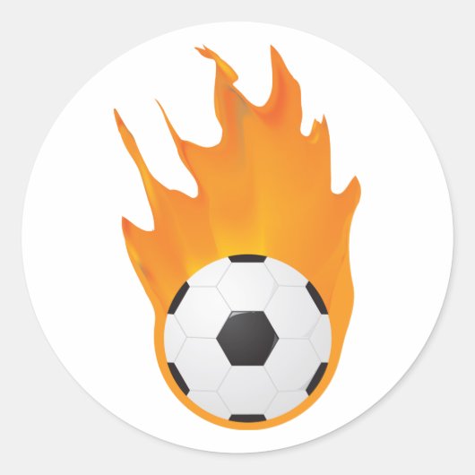 Voetbal Ronde Sticker (Voorkant)