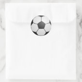 Voetbal Ronde Sticker (Tas)