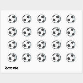 Voetbal Ronde Sticker (Vel)