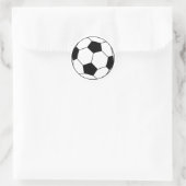 Voetbal Ronde Sticker (Tas)
