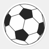Voetbal Ronde Sticker (Voorkant)