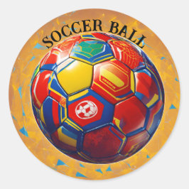 voetbal ronde sticker