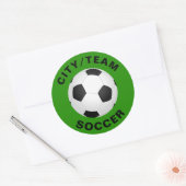  Voetbal Ronde Sticker (Envelop)