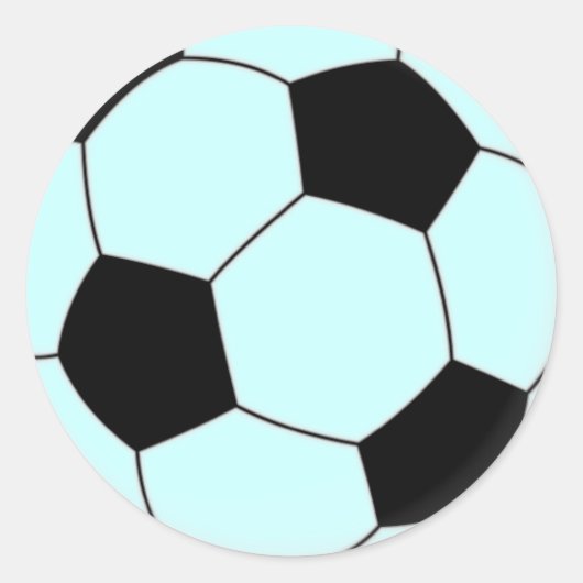 VOETBAL RONDE STICKER (Voorkant)